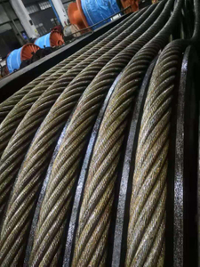 Noyau de fibre du câble métallique 6x36ws IWRC pour les treuils de grue 22mm 24mm 25.4mm 28mm 30mm 32mm