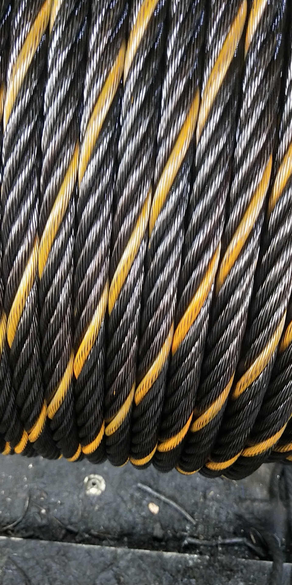 Câble de fil d'acier adapté aux besoins du client pour la grue et la grue à tour 6*19s+FC 16mm